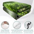 thumbnail image 4 of King Quilt Set 96''x106'', Green Trees Lightweight Bedspread Coverlet Set with 2 Pillow Shams, Forest Art Decor Spring Summer Nature Leaf Breathable All Season Quilt Bedding for Bedroom/Guest Room, 4 of 9