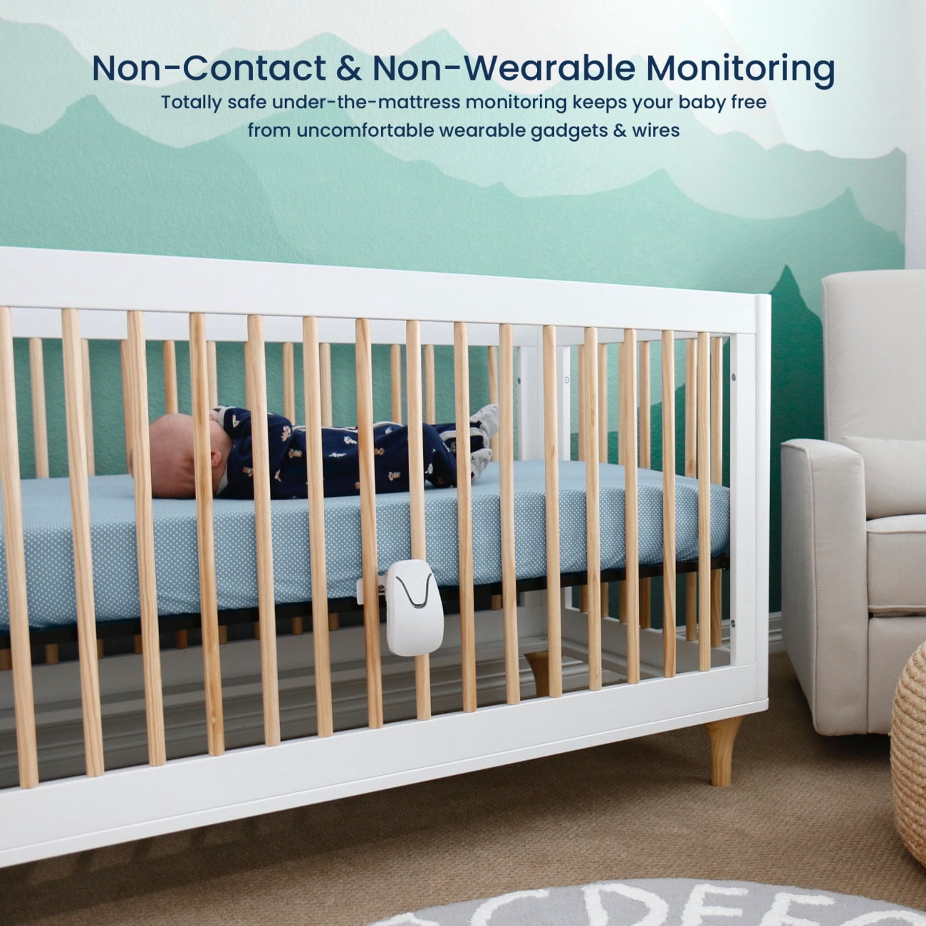 Babysense Movement and Video Baby Monitor - Babysense 7 Safe Sleep & Compact Video Monitor Bundle - 2 in 1