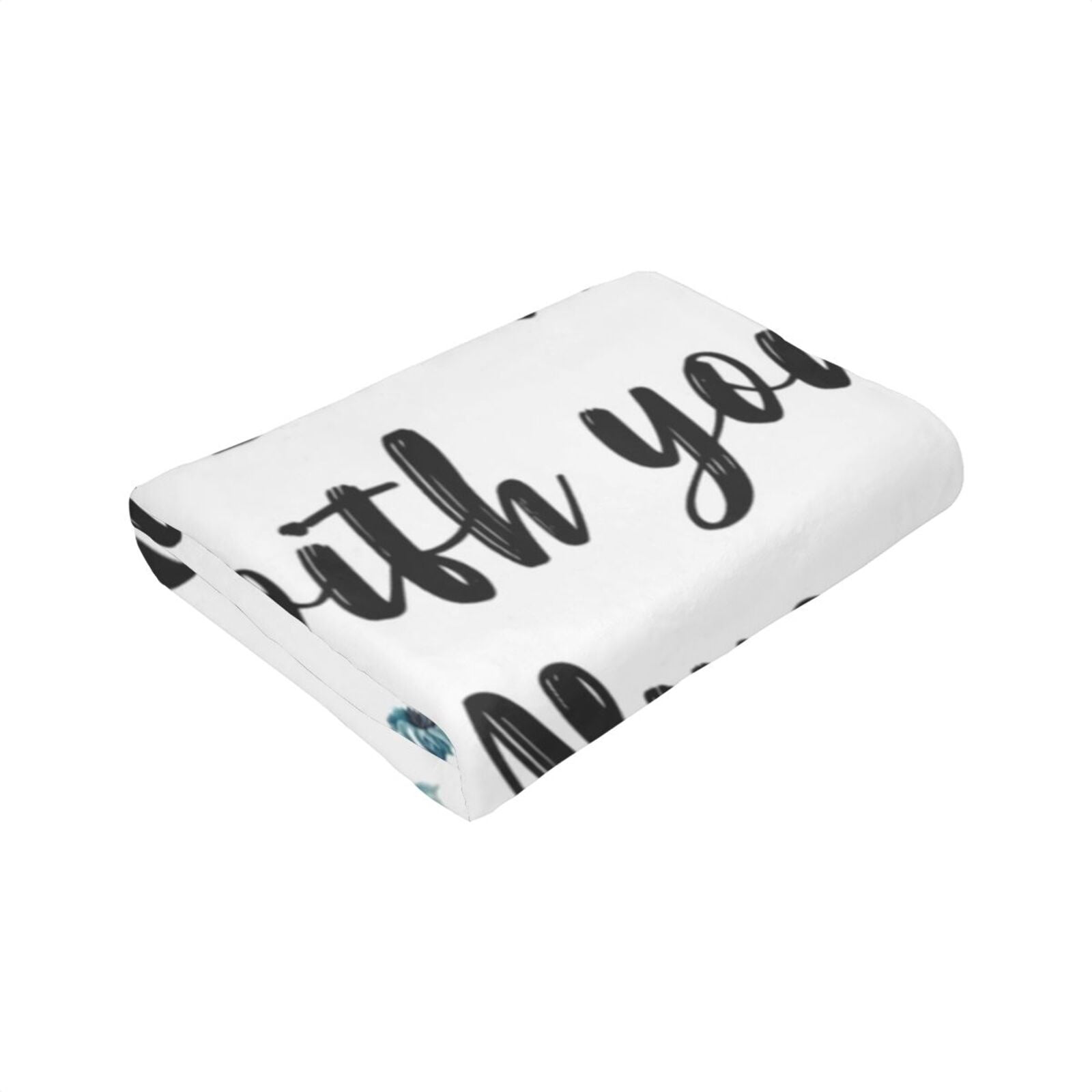 Wijzvio I Am With You Always Throw Blanket Soft Fuzzy Fleece Blanket For Couch Bed Living Room Decoration 50"X40"