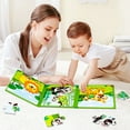 thumbnail image 2 of 1 Set Puzzle Toy Smooth Edges Colorful Portable Folding 3 in 1 Plane Puzzle Book Brain Game for Gift, 2 of 6