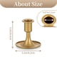 thumbnail image 4 of Advancent 2 pack/lote de café única y fragante adición al hogar alrededor del tamaño candelabro de Adviento elegante Decoración del hogar Oro 8.2*8.5 cm, 4 of 6