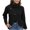 Black, variant on Fartey Turtleneck Sweaters for Women 2024 Trendy Button Dowm Tunic Sweater Soft Comfy Fall Long Sleeve Pullovers Casual Loose Crew Nec Jumpers Gray 2XL