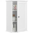 thumbnail image 2 of Fullfurnique 3 Tier Adjustable Wall Mounted Storage Cabinet, White, 2 of 9