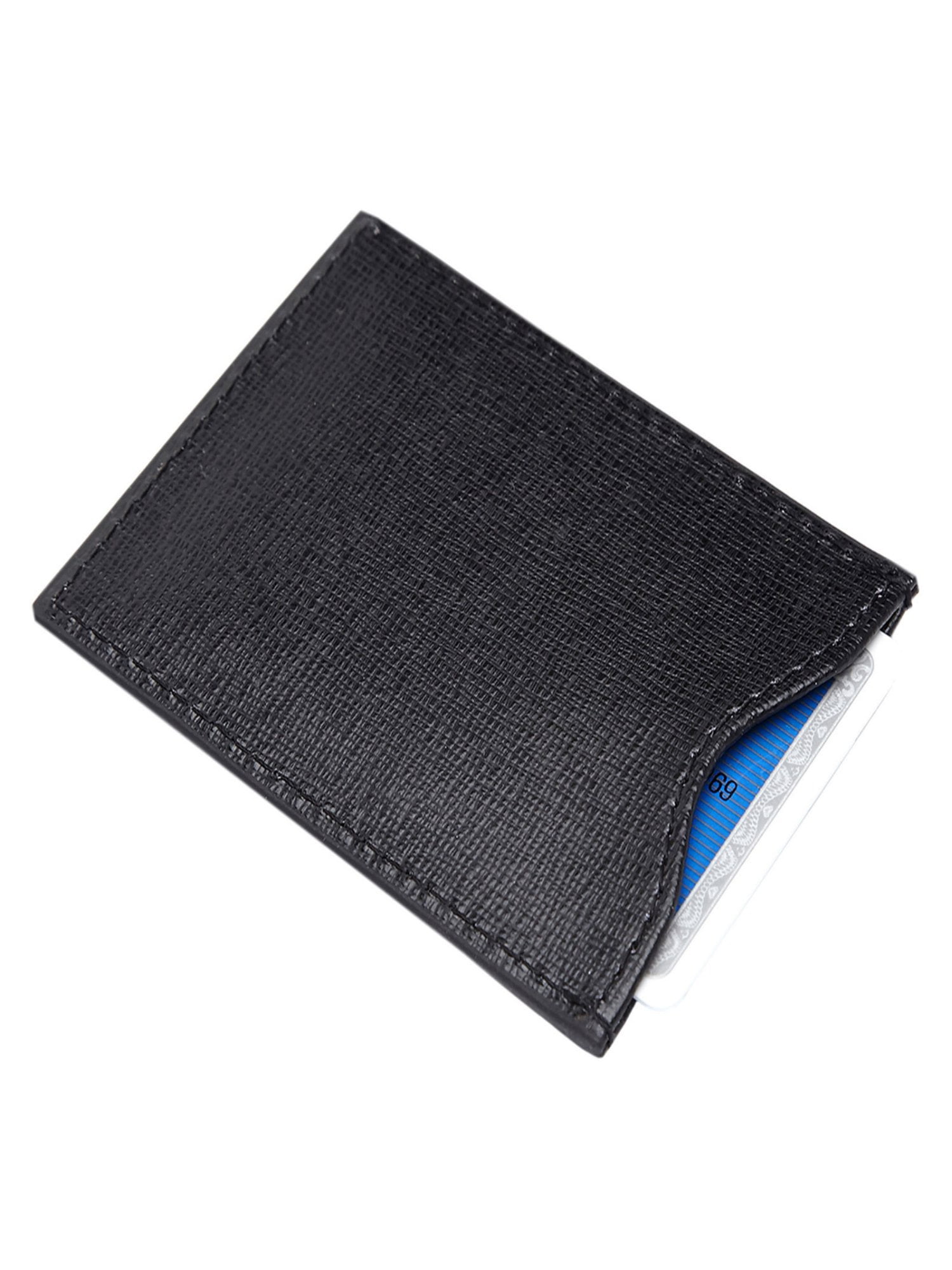 Royce RFID Blocking Saffiano Leather Credit Card Sleeve