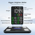 thumbnail image 2 of RENPHO Smart Scale for Body Weight, Weight Scale with 7-in-1 Large Display for BMI, Body Fat, Muscle Mass, 13 Body Composition, High Accurate Bluetooth Scale, 500lbs, Black, 2 of 9