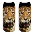 thumbnail image 1 of Leopard Ankle Socks Novelty 3D Printed Socks Leopard Low Cut Socks Leopard Socks, 1 of 10