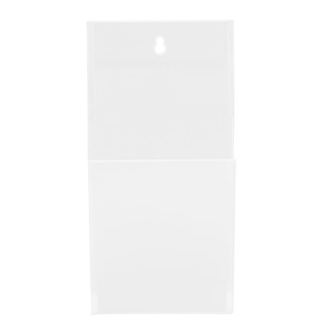 Remote Acrylic Remote Control Holder Simple Wall Mount Media Organizer Transparent Cosmetics Stand