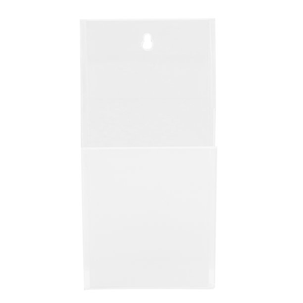 Organizador de medios de montaje en pared, soporte de acrílico para control remoto, caja de almacenamiento de medios transparente, soporte para cosméticos transparente, el mejor de su clase