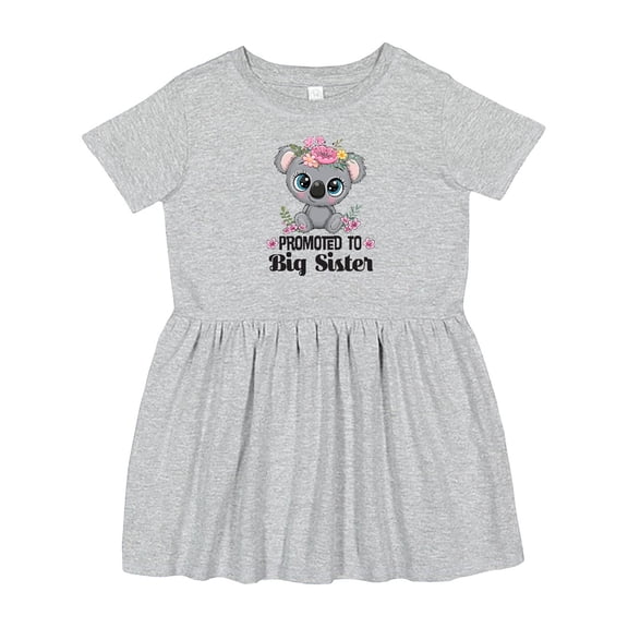Inktastic Promoted to Big Sister Koala Girls Toddler Dress