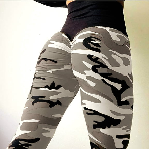 DHFJKG Womens Yoga Leggings Workout Camouflage High Waisted Buttery Soft Tummy Control Fitness Athletic Pants Versatile Tights