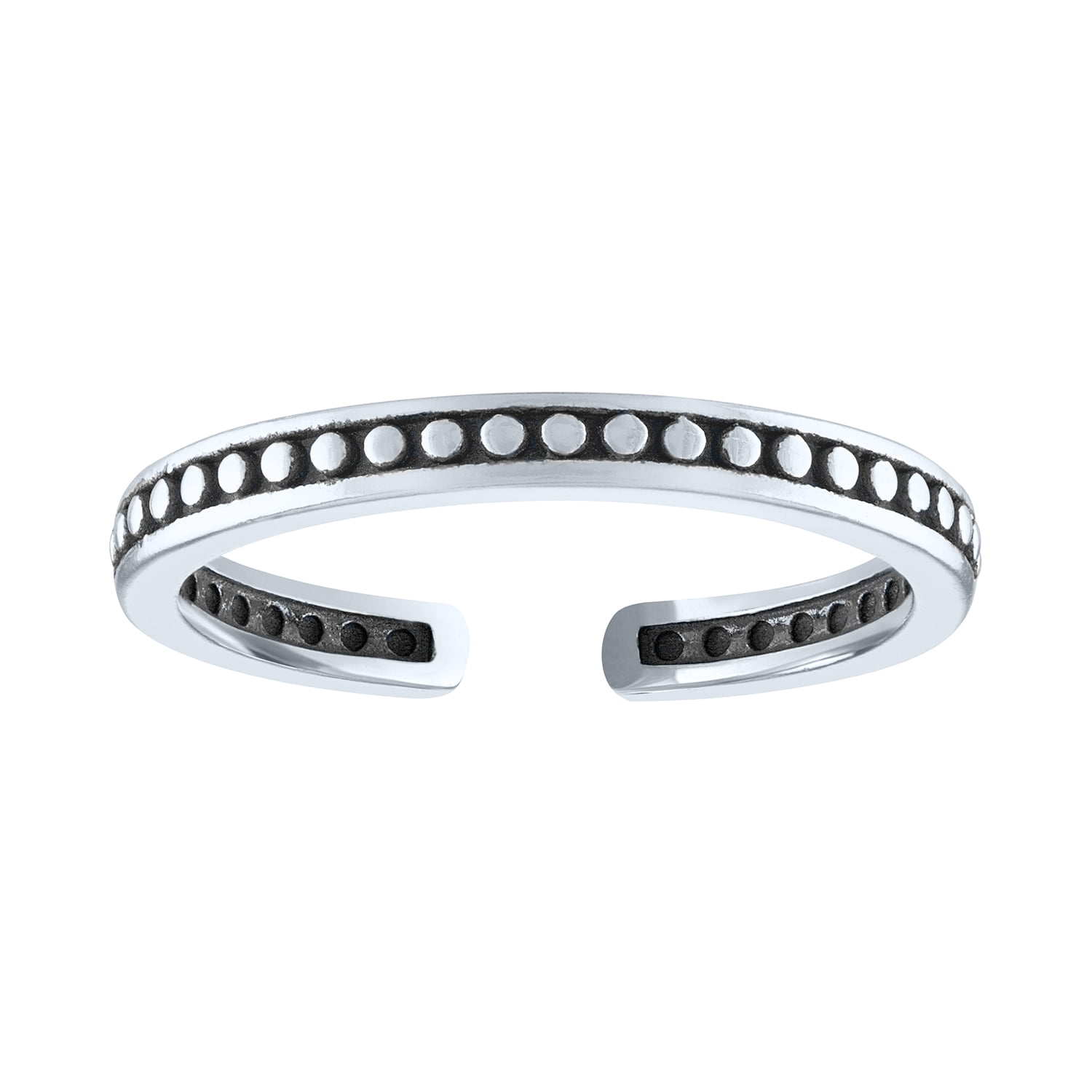 Ladies Brilliance Fine Jewelry Sterling Silver Stack Ring Set