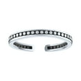 thumbnail image 5 of Ladies Brilliance Fine Jewelry Sterling Silver Stack Ring Set, 5 of 10