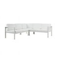 thumbnail image 3 of Pangea Home Karen 5-Piece Modern Aluminum Sectional in White Finish, 3 of 3