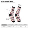 thumbnail image 2 of Xecao Skull Guitar record lips Pattern Sport Socks for Women and Men Crew Socks Sporty Calf Socks Casual Socks, 2 of 6