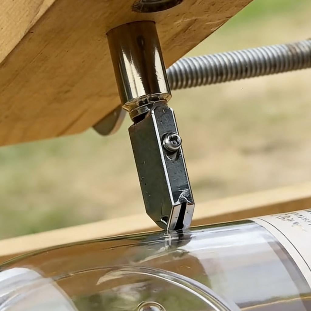Wooden Bottle Cutting Machine Easy To Use For Creating Unique Recycled Glass Decorations At Home