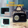 thumbnail image 4 of Radio portátil ByronStatics Black AM FM Vintage/Retro, 4 of 7