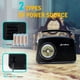 thumbnail image 4 of Radio portátil ByronStatics Black AM FM Vintage/Retro, 4 of 7