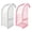 X-white and pink, variant on Hanging Mesh Storage Bag,Multi Purpose Clothespin Bag for Camping Swimming Gym Travel Bathroom