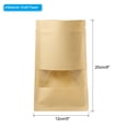 thumbnail image 2 of Uxcell Brown Kraft Pouches, 10pcs 8x5" Plant Saving Envelope with Window, 2 of 6