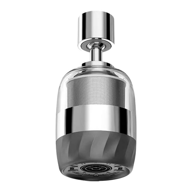 GROWTH TANK Rallonge de Robinet Étanche Rotative à 720 Degrés pour Évier Hôtel Gris