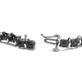 thumbnail image 4 of Haus of Brilliance .925 Sterling Silver 1/4 Cttw Womens Treated Black Round cut Box Clasp Diamond Tennis 7" Inches Bracelet (Black Color, I3 Quality), 4 of 7