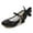 Black, variant on Esaierr Toddler Little Big Kids Girls Princess Shoes Spring Fall Flats Performance High Heels Mary Jane Shoes