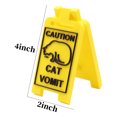 thumbnail image 7 of Vekome Cat Vomit Sign, Dog Vomit Sign, Cat Vomit Caution Sign, 4 Inch Funny Cat Sign Decor, Cats Live Here Novelty Desk Sign, Yard Warning Sign, 7 of 7