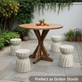 thumbnail image 7 of VENTOPYR Set of 2 Outdoor Concrete Side Table,Lightweight 18.7" H Accent Table in Graphite White for Patio, 7 of 7