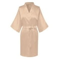 thumbnail image 4 of TIMIFIS Couples Silk Robe Sets Hotel Spa Robes Bride and Groom Robe Bridal Party Robes 1Pcs pring/Summer, 4 of 5