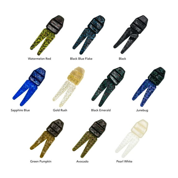 Charlie's Worms Charlie's Chunk - Artificial Fishing Bait Freshwater Saltwater Bass Fishing Lures Scented Soft Bait 6pk