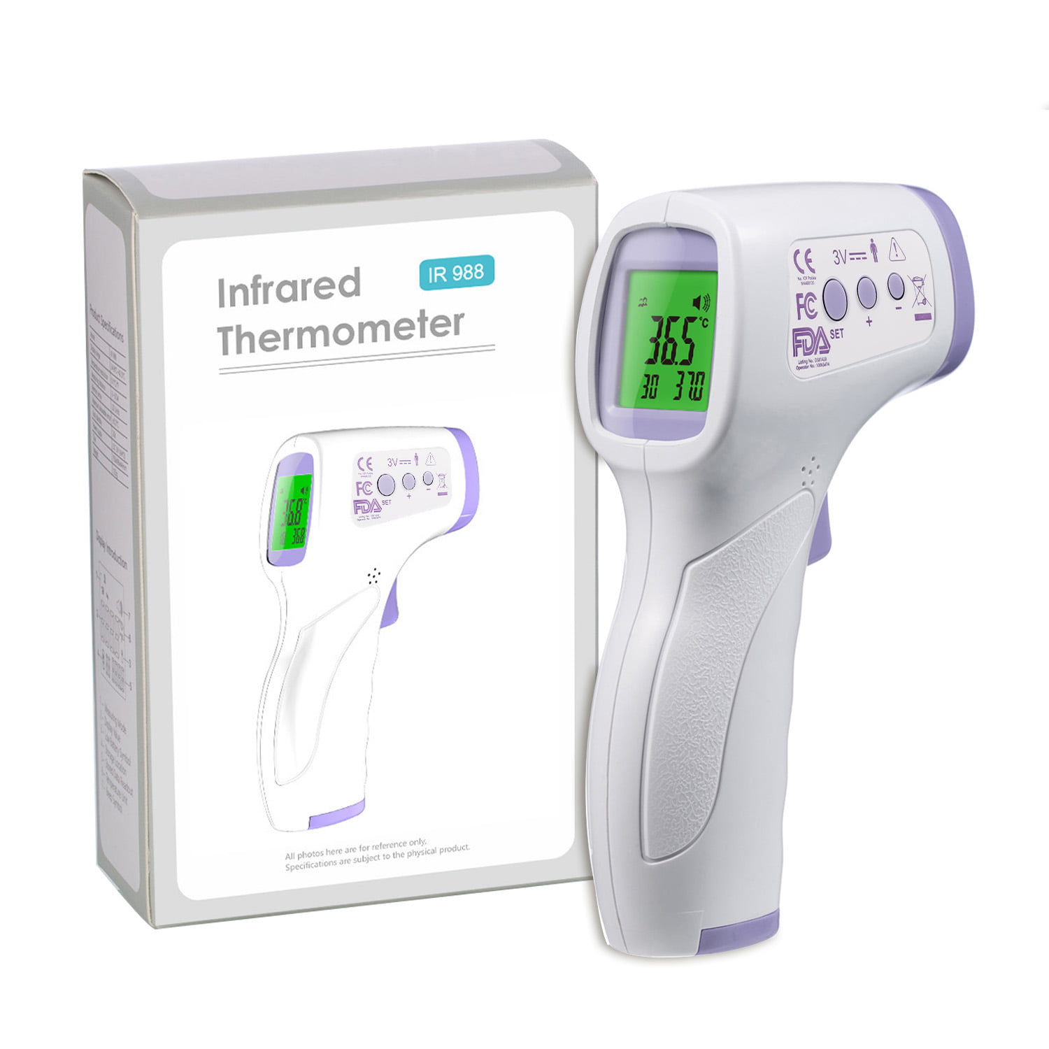 Details about   Infrared Medical Thermometer NONCONTACT Forehead FDA approved Temperature Guns