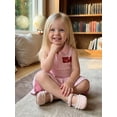 thumbnail image 5 of Toddler Baby Girl 4th of July Dress American Flag Stripes Sleevless Ruffle Lapel Dresses, 5 of 8