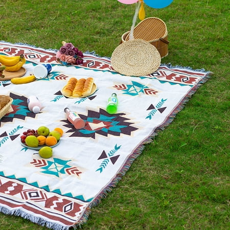 Oversized Picnic and Outdoor Blanket  51.1  x70.8  Waterproof and sand-proof beach picnic mat  Machine washable folding Camping carpet with carry Belt for Parks  outdoor concerts  hikes  trips