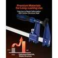 thumbnail image 2 of VEVOR Bar Clamps for Woodworking 4-Pack 36 inch Opening Lockable F Clamp Cast Iron, 2 of 9