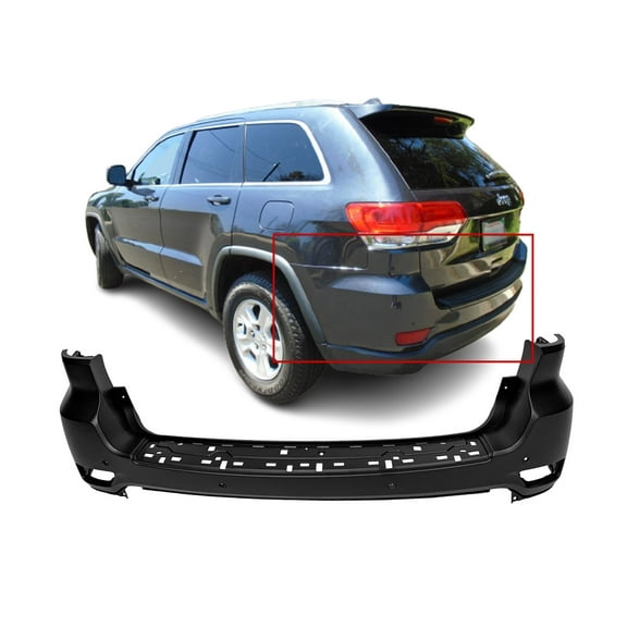 DCP Rear Bumper Cover for 2011-2015 Jeep Grand Cherokee 11-15 W/ Park Sensors Primed