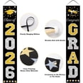 thumbnail image 4 of WEIH Graduation Decorations Class of 2026 Black Graduation Porch Sign, Large 70" x 13" Congrats Grad Banner for Front Door Home Yard Party Decor, Pre-assembled Outdoor Graduation Party Supplies, 4 of 12
