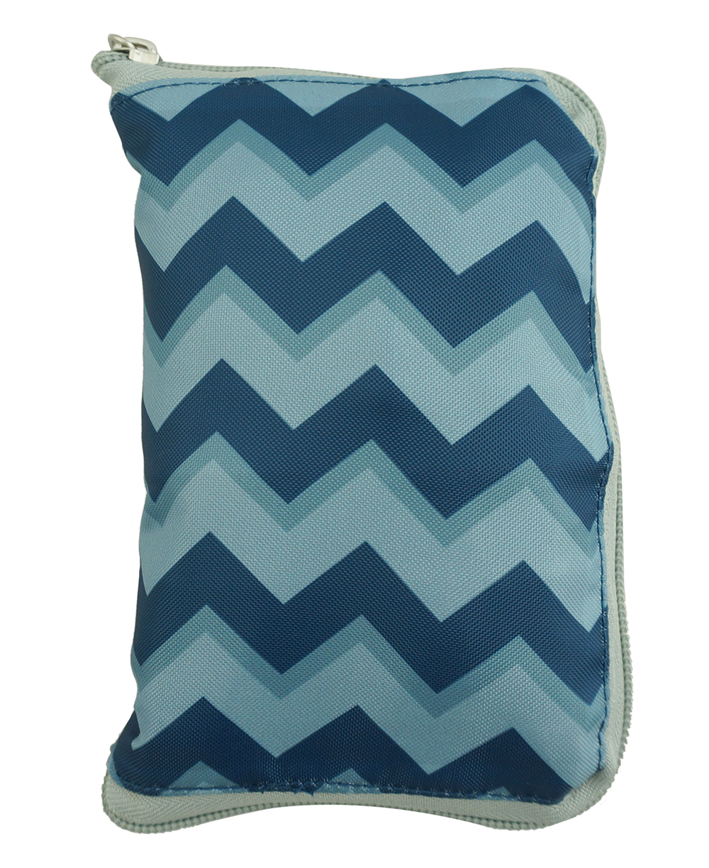 K-Cliffs Unisex Foldable Lightweight 100% Polyester Backpack Duffel Bag, Hiking, Errands, Navy Diamond Pattern