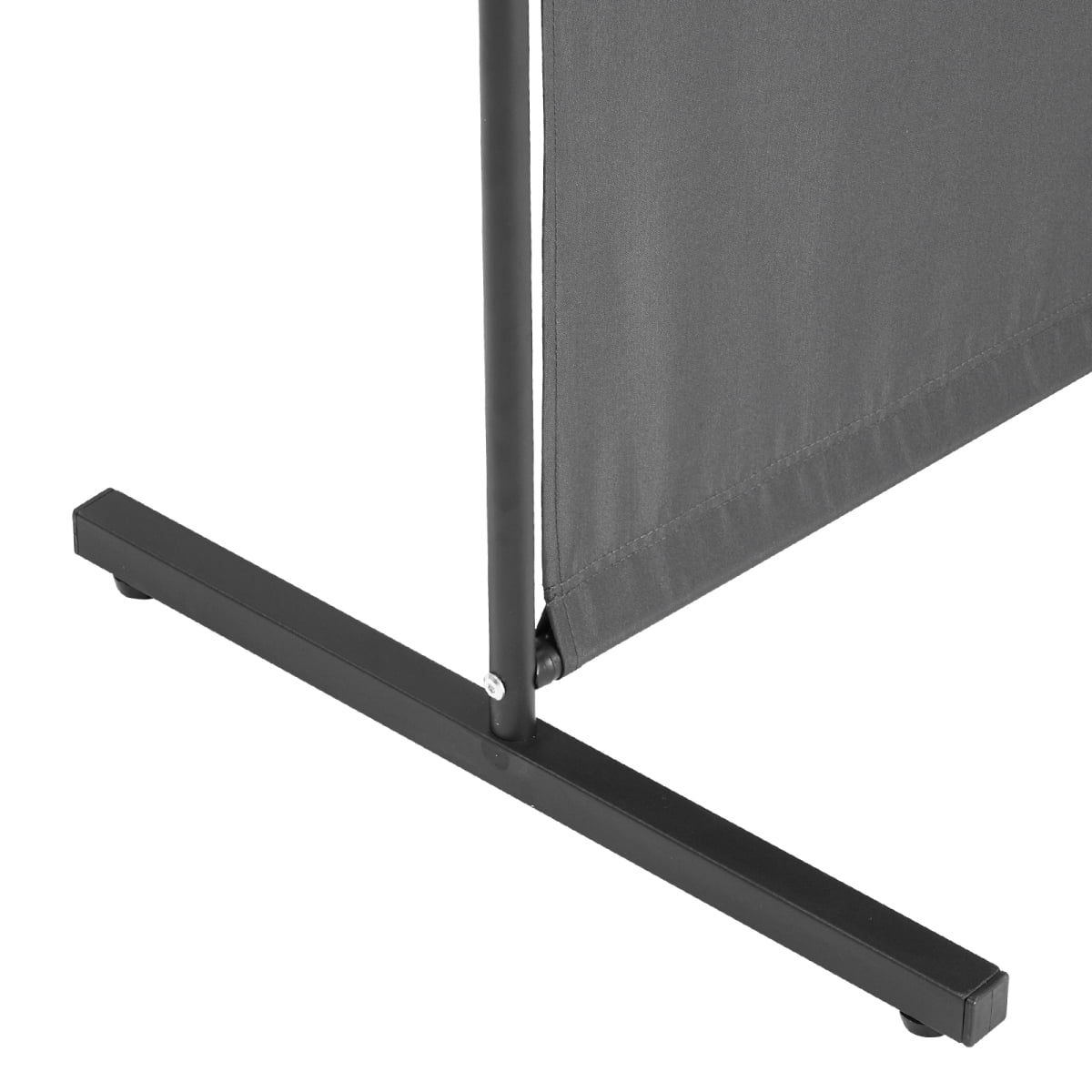 ZHICHUN 6FT Single Panel Room Divider Gray Freestanding Privacy Screen Iron Frame Waterproof Oxford Fabric Partition Divider for Bedroom Living Room Office