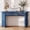 B-Blue 1.4m, variant on OMCMUU 55 Inch Fluted Console Table with Drawers, OMCMUU Entryway Table Storage Cabinet for Living Room Sofa Table Behind Couch, Black Wood 1.4m Narrow Hallway Furniture