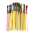thumbnail image 2 of 100Pcs Colorfu Straws Drinking Straw FruitBeverage Straws Table Decor for Bar Christmas New Year Party Supplies Random Color, 2 of 8