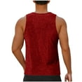 thumbnail image 4 of Blczomt Summer Saving Clearance 2025!Men's Sleeveless Shirts Workout Tank Tops Red Gym Athletic Summer Tees, 4 of 7