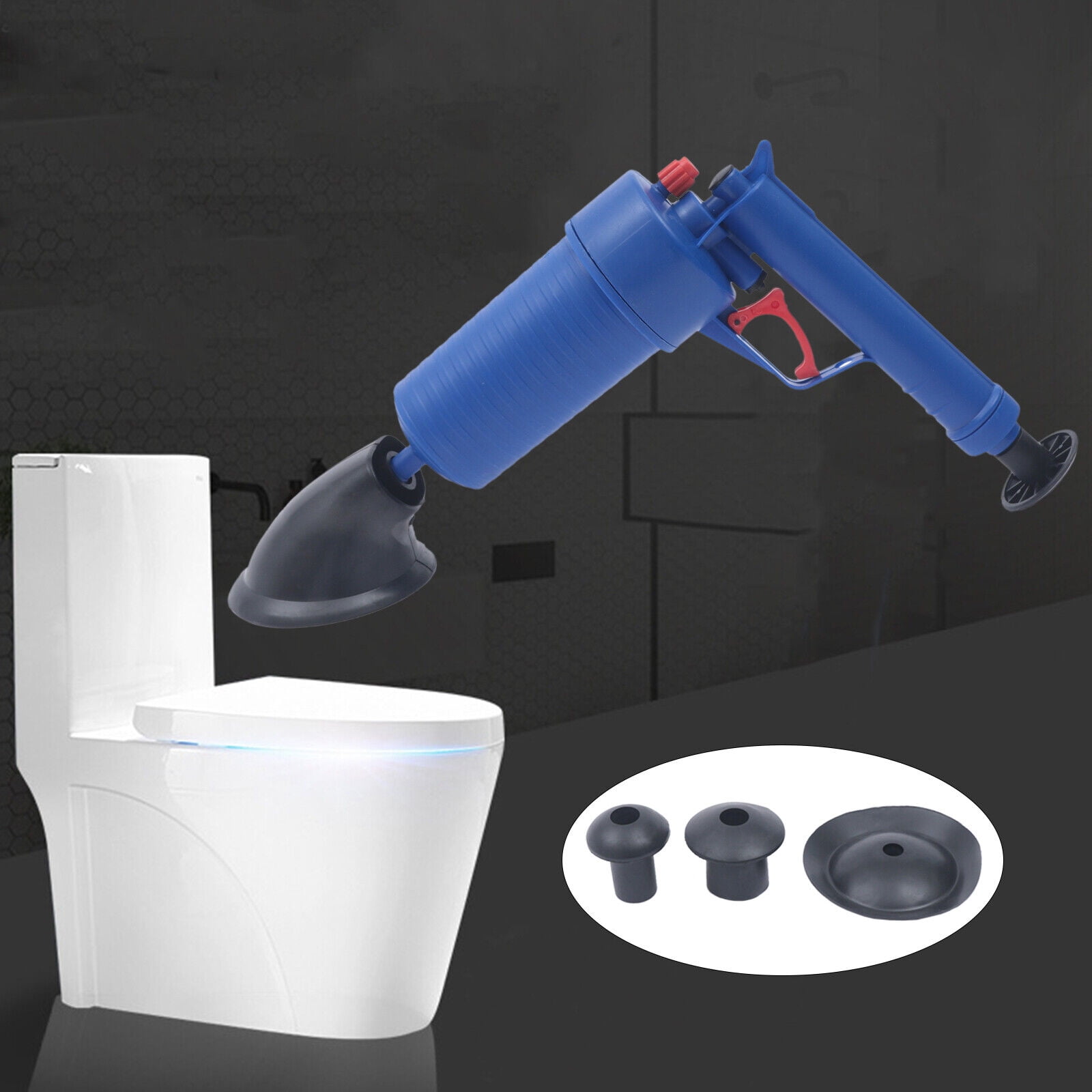 Miumaeov Drain Cleaner Air Power Toilet Plunger High Pressure Plunger