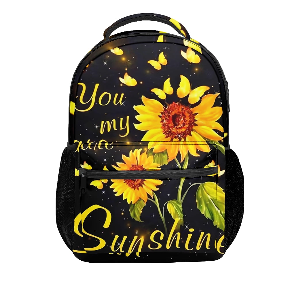 Sunflower Backpacks,Custom Backpack,Knapsack,Teenager Backpacks For