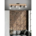 thumbnail image 2 of Eglo Lighting - Kingswood - 4 Light Track Light Black/Natural Finish - Eglo, 2 of 2