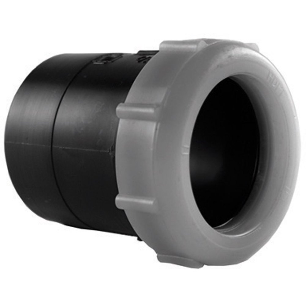Charlotte Pipe P Trap Adapter Abs/Dwv 11/2 " Black