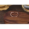 thumbnail image 5 of Open Wedding Ring 14K Rose Gold Moissanite Rings for Women, 5 of 5