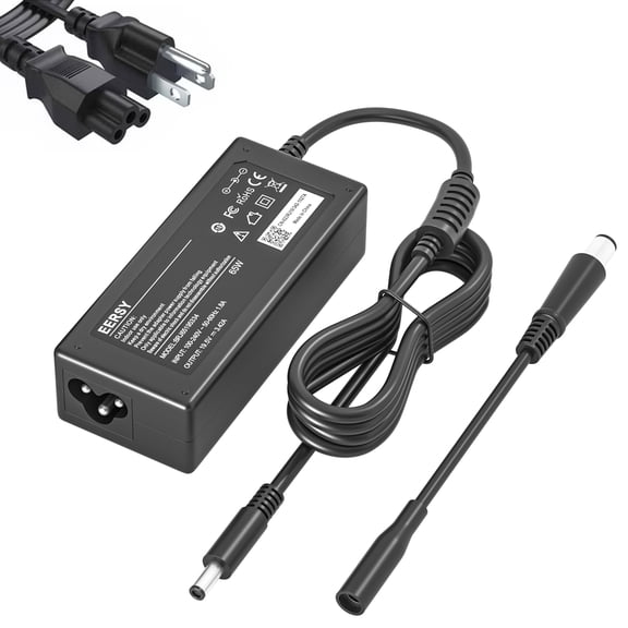 65W AC Adpater for Dell Laptop Charger Inspiron  15  15-7000 15-5000 15-3000 17-7000 17-5000 2 in 1 Series Laptop