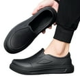 thumbnail image 4 of Yucurem Closed Toes Non Slip Shoes for Men, Waterproof Oil-Proof Chef Work Shoes, Comfortable Walking Shoes (Black 39), 4 of 10