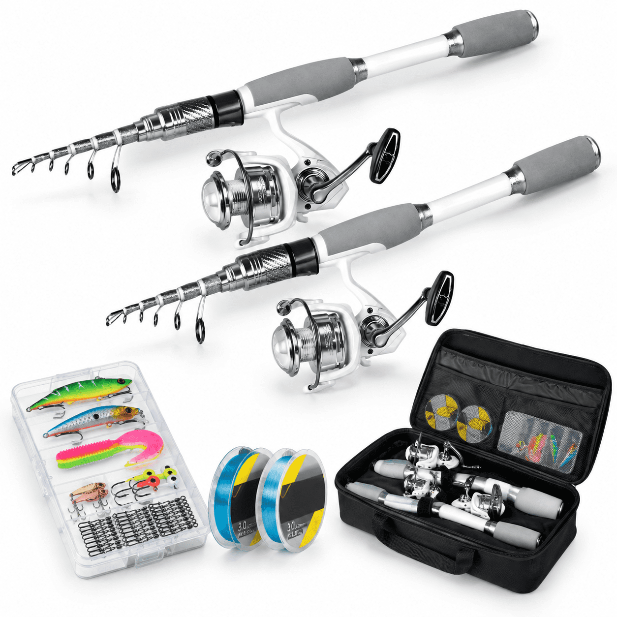 Telescopic Fishing Rod And Reelbo Spinning Pole Kit