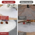 thumbnail image 6 of 30'' Christmas Tree Skirt Plush Faux Fur Mat Home Xmas Floor Cover Ornament Deco, 6 of 10
